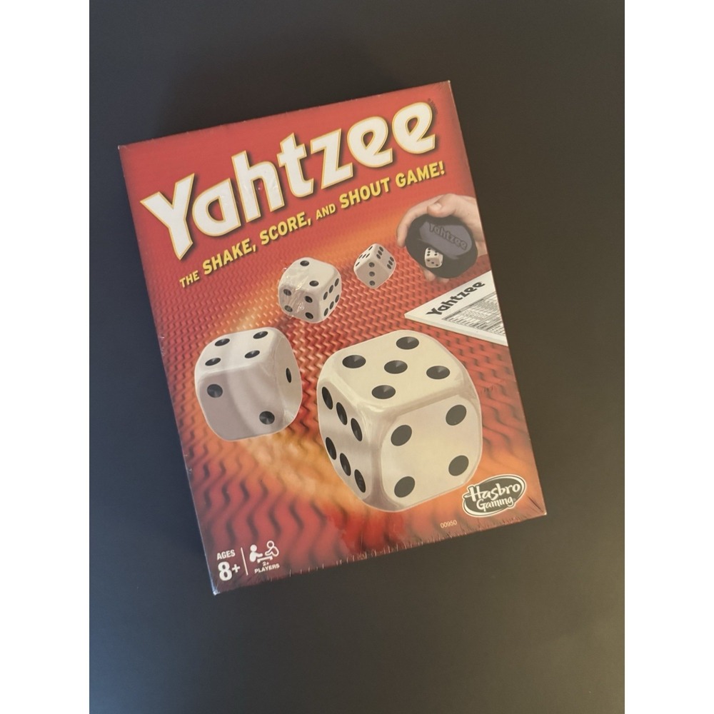 Yahtzee Board Game Hasbro Gaming New Sealed Complete Family Dice Game Ages 8+